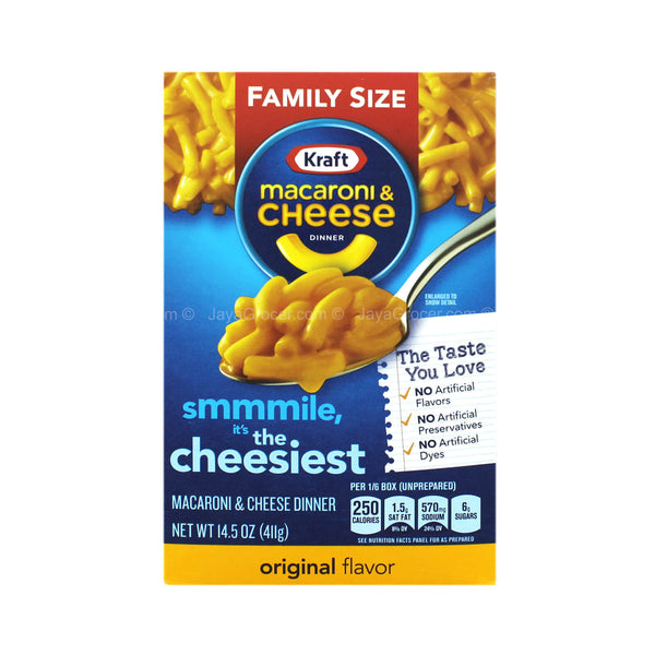 Kraft Family Size Macaroni & Cheese Dinner Original Flavor 411g (highest price)