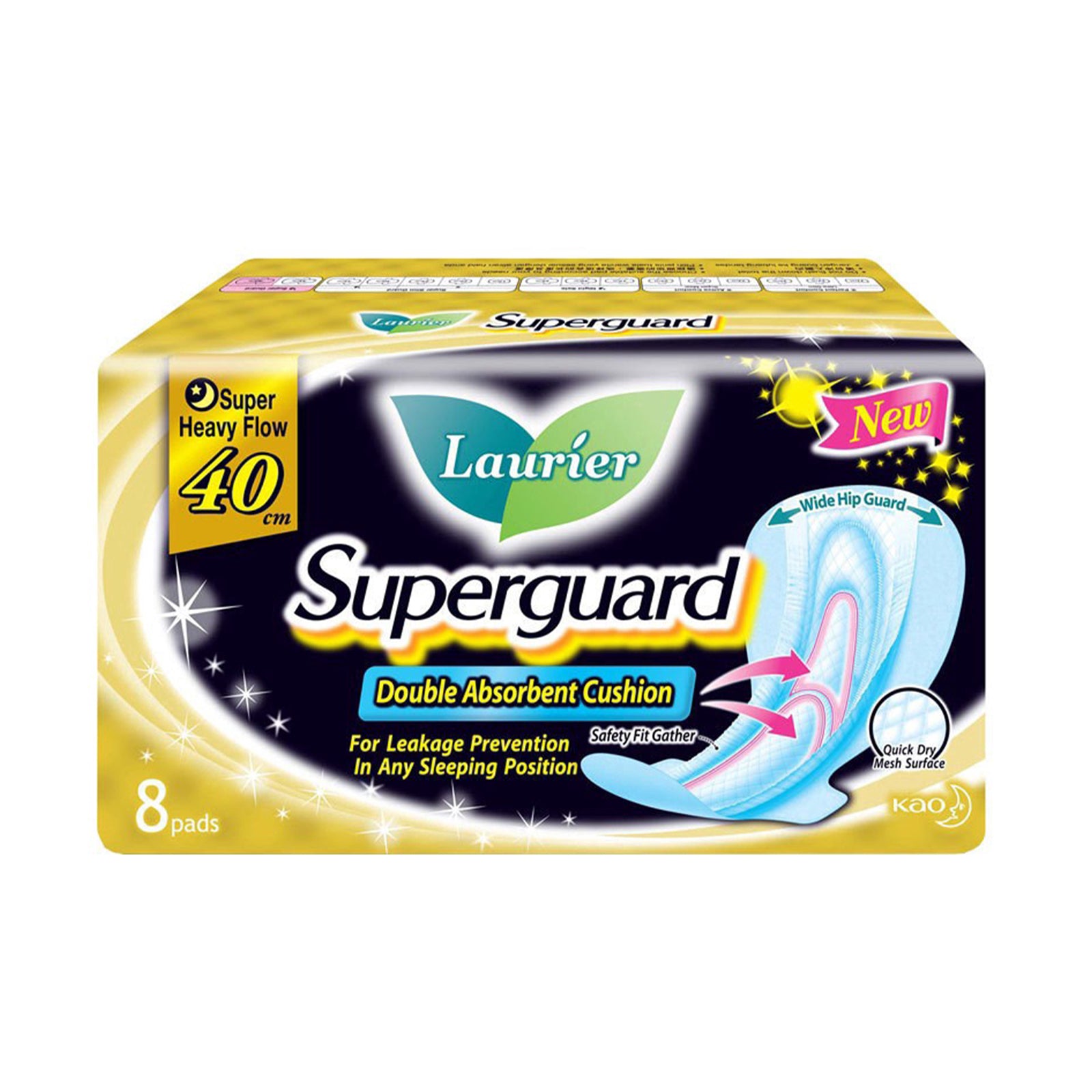 Laurier Superguard 40cm 8pcs/pack