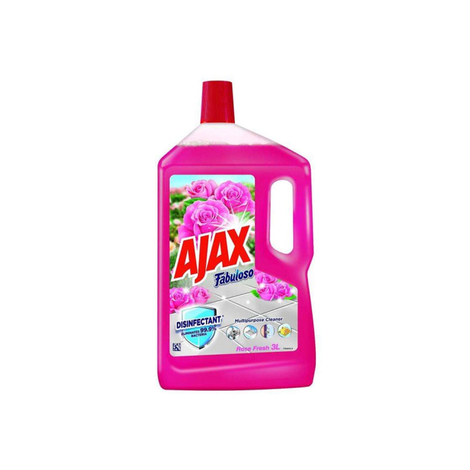 Ajax Fabuloso Rose Fresh Multi-Purpose Cleaner Rose Scent  3L