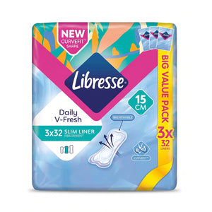 Libresse Daily V-Fresh Slim Panty Liners 32pcs x 3
