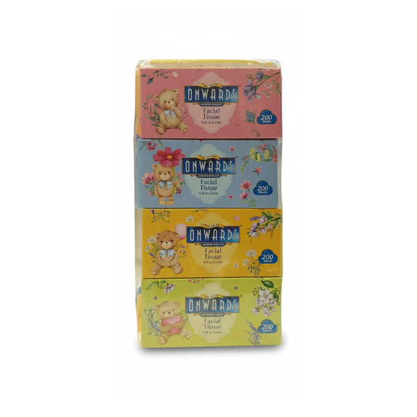 Onwards Facial Tissue 200sheets x 4packs (highest price)