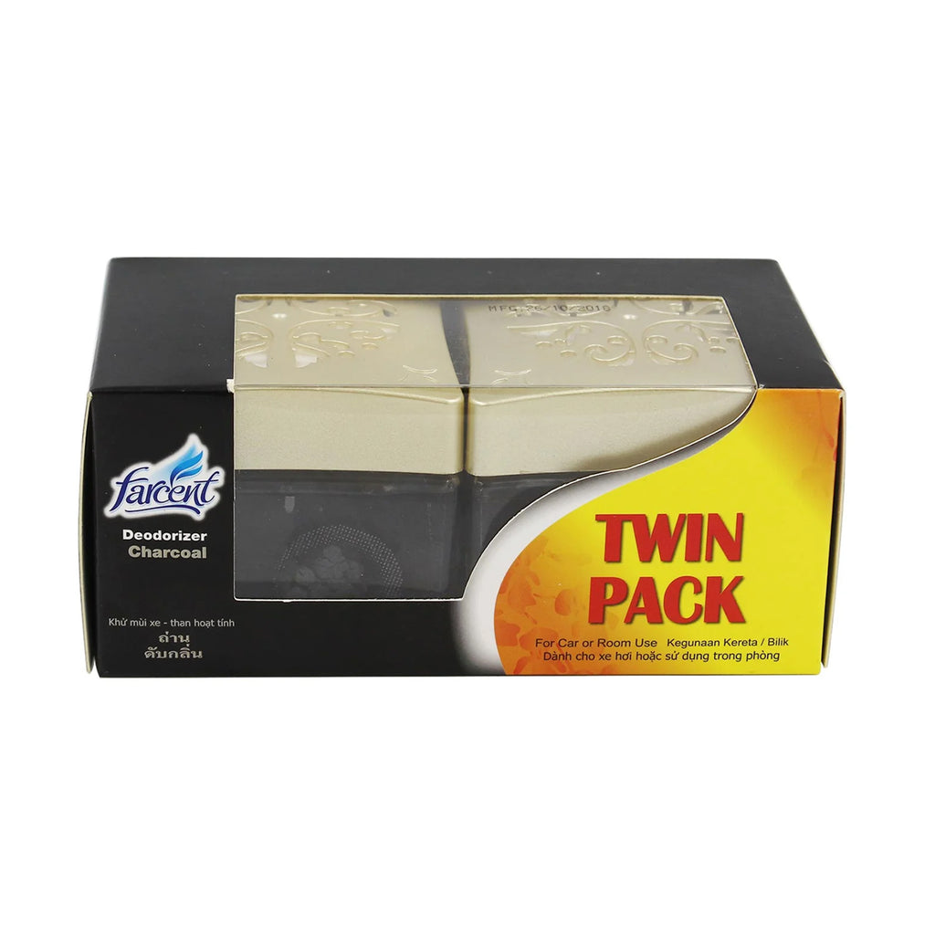 Farcent Charcoal Car Deodorizer Twin Pack 120g x 2