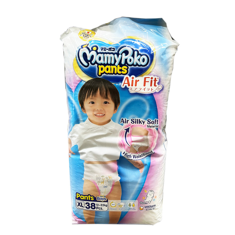 Mamy Poko Air Fit Pants Boy Diapers (Extra Large) 38pcs/pack