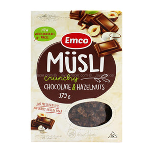 Emco Crunchy Chocolate and Hazelnuts Muesli 375g