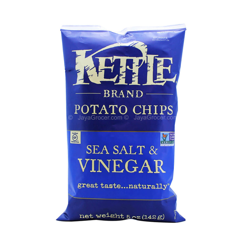 Kettle Brand Chips Sea Salt And Vinegar 142g