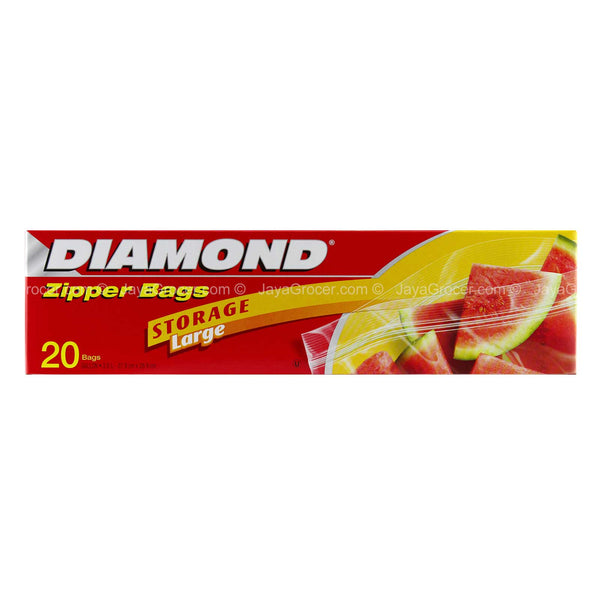 Diamond Sandwich Zipper Bags (Large) 20pcs/pack (highest price)