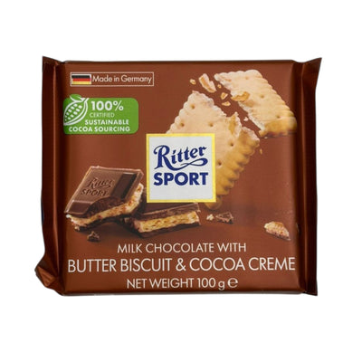 Ritter Sport Butter Biscuit Chocolate Bar 100g
