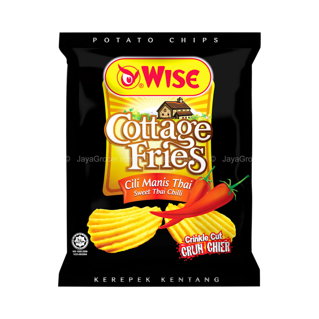 Wise Cottage Fries Sweet Thai Chilli Crinkle Cut Potato Chips 50g