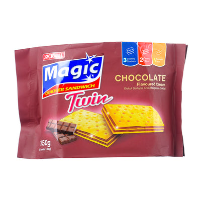Jack ‘n Jill Magic Twin Chocolate Cracker Sandwich 150g