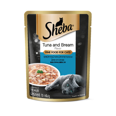 Sheba Pouch Tuna And Saba Pouch 70g