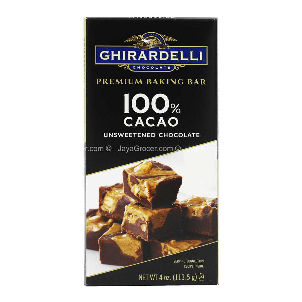 Ghirardelli 100% Cocoa Unsweetened Baking Bar 113.5g