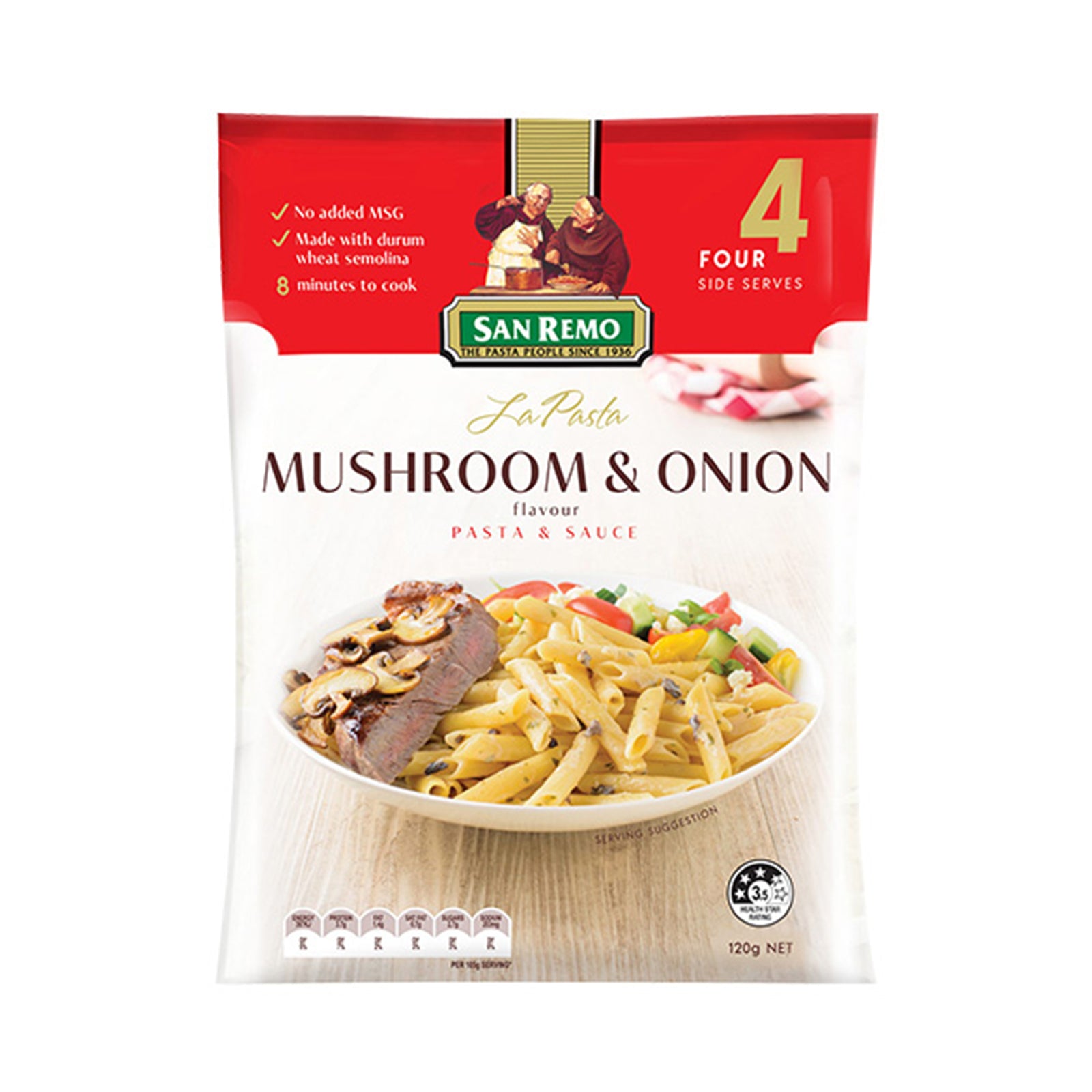 San Remo Creamy Mushroom & Onion 120g