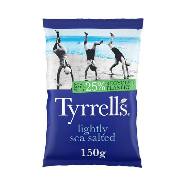 Tyrells Lightly Sea Salted Potato Chips 150g (highest price)