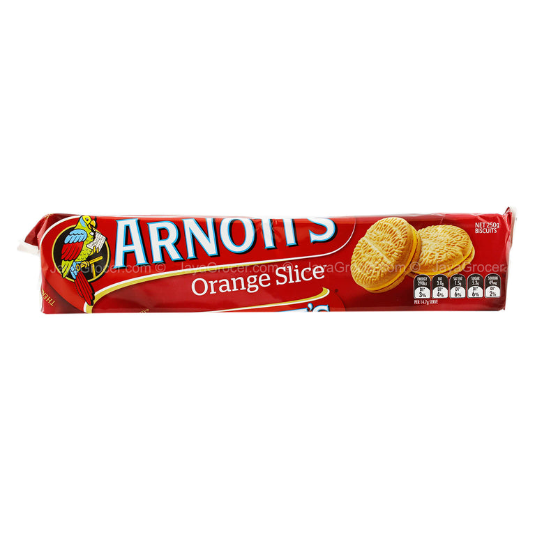 Arnotts Orange Slice Biscuits 250g