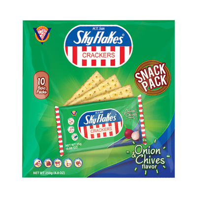 Sky Flakes Onion & Chives Flavor Crackers 25g x 10