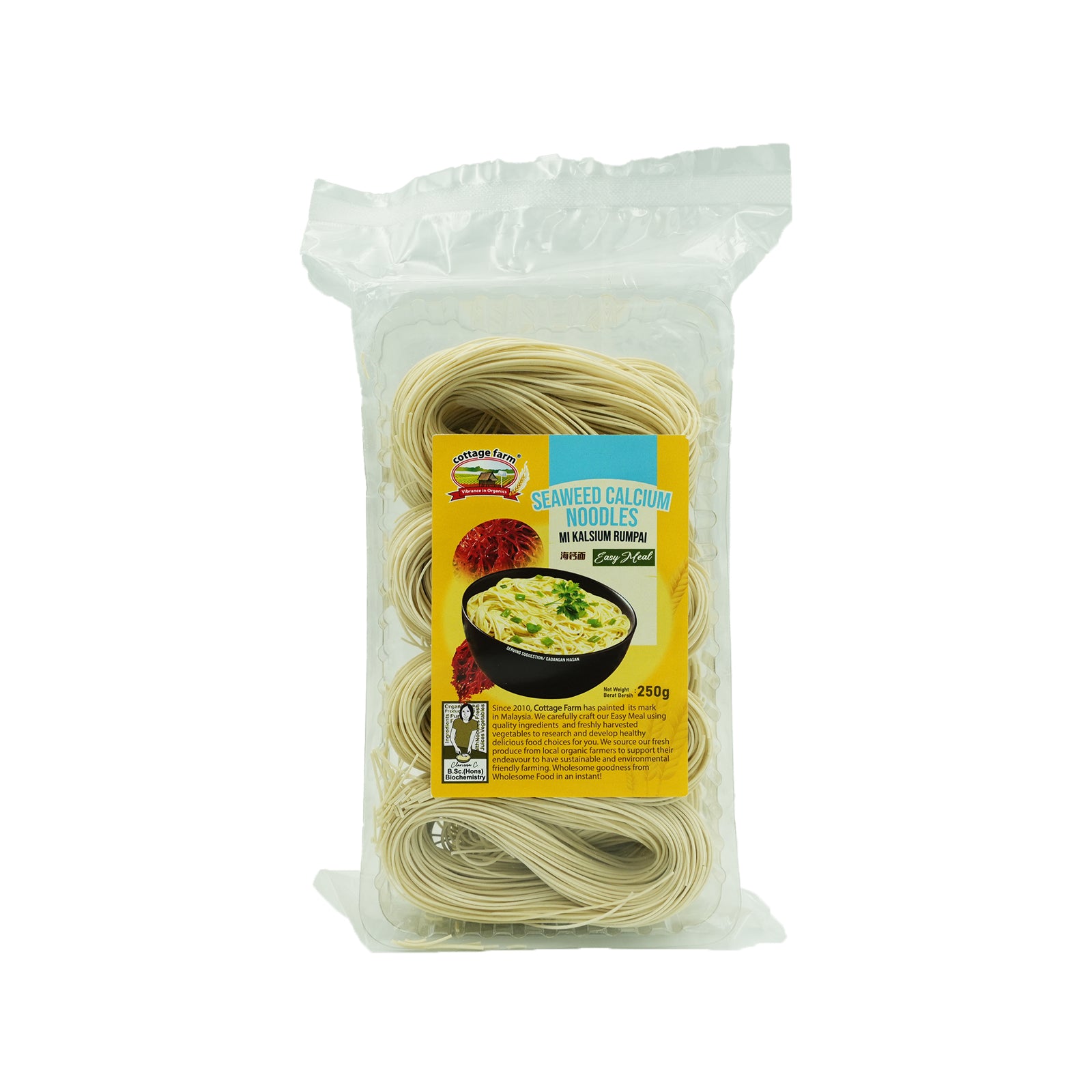 Cottage Farm Organic Seaweed Calcium Noodles 250g