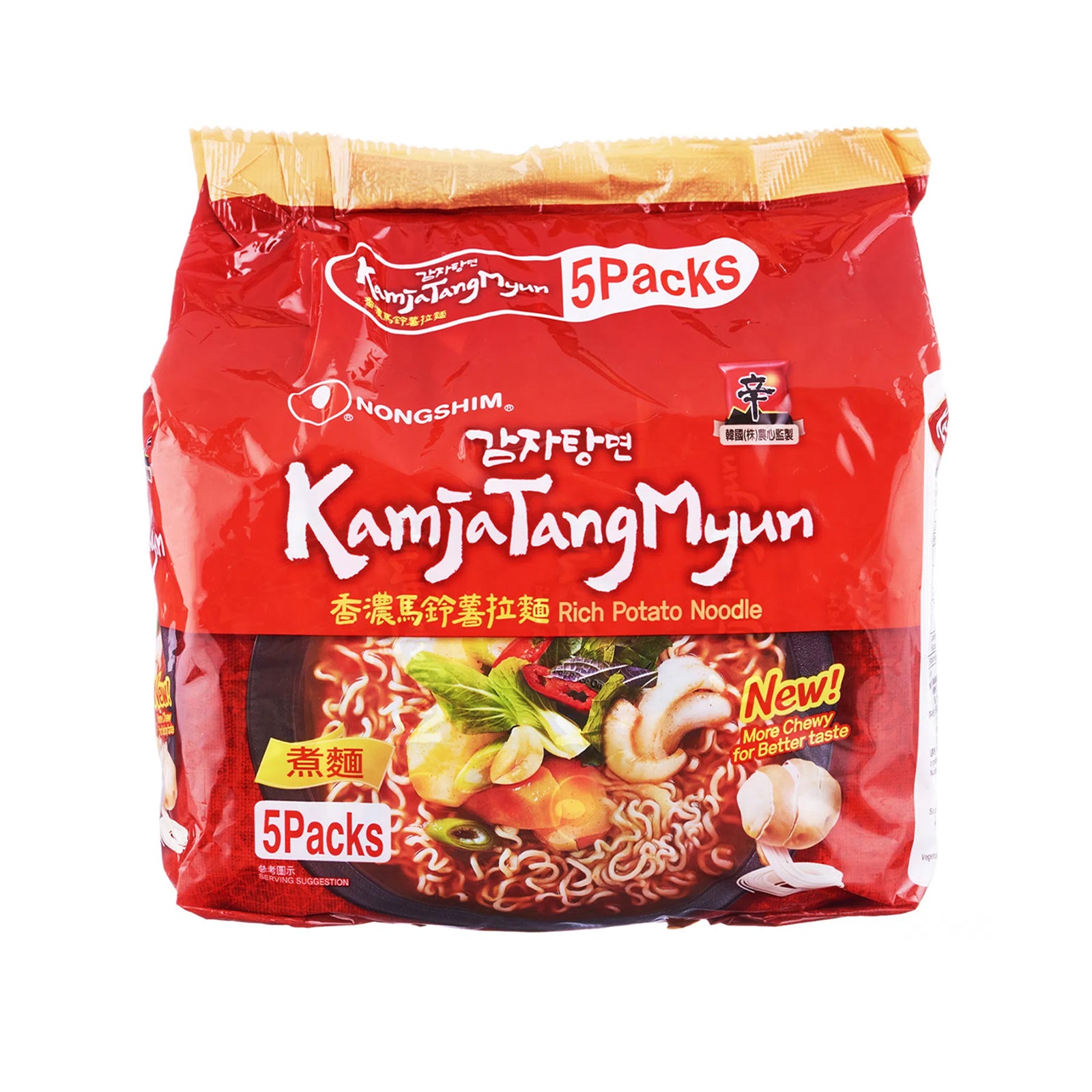Nongshim KamjaTangMyun Rich Potato Instant Noodle 120g x 5