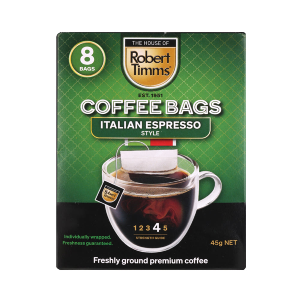 Robert Timms Bags Italian Espresso Style 8pcs/pack