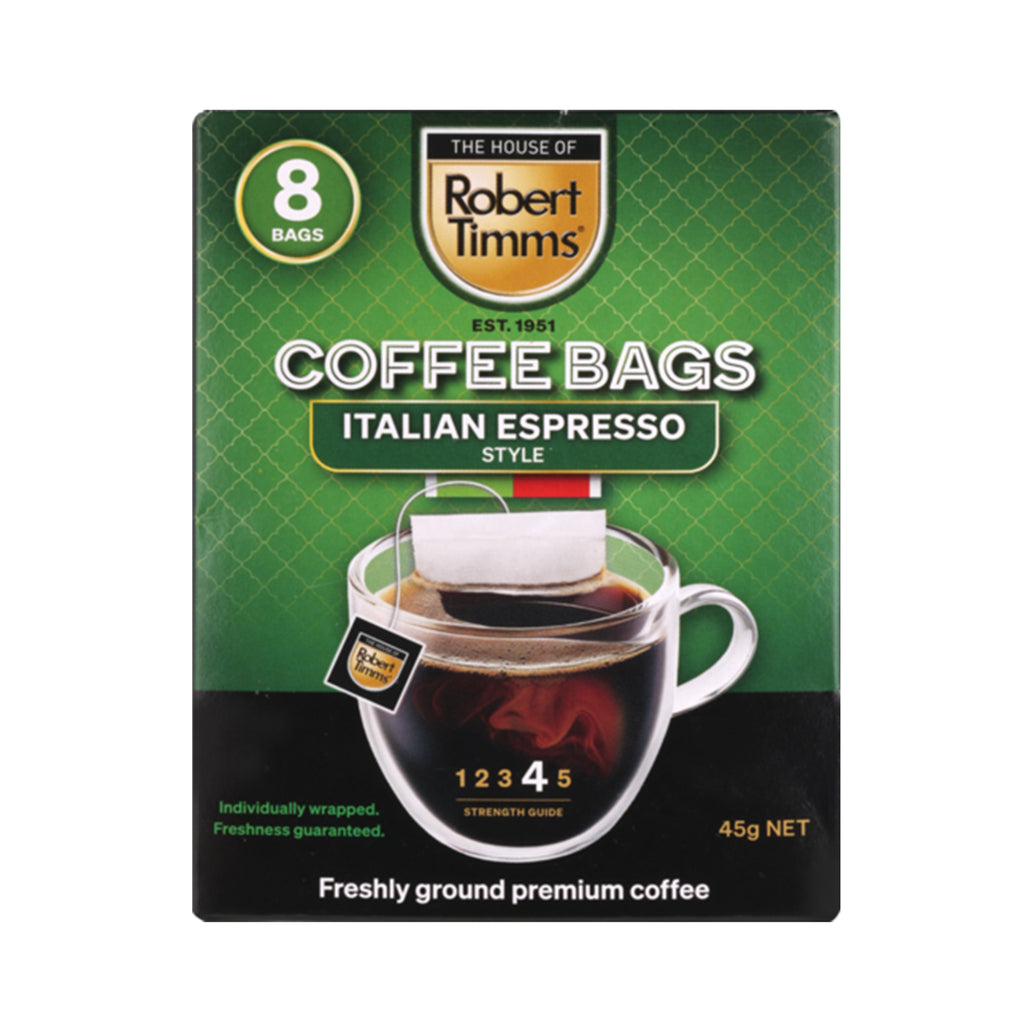 Robert Timms Italian Espresso Style Coffee Bags 48g