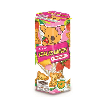 Lotte Koala's March Biscuit with Strawberry Filling 37g