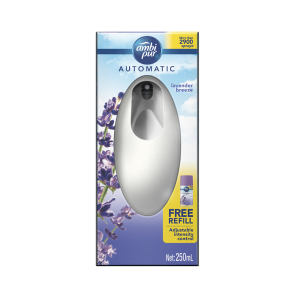 Ambi Pur Automatic Lavender Breeze Spray & Refill 250ml