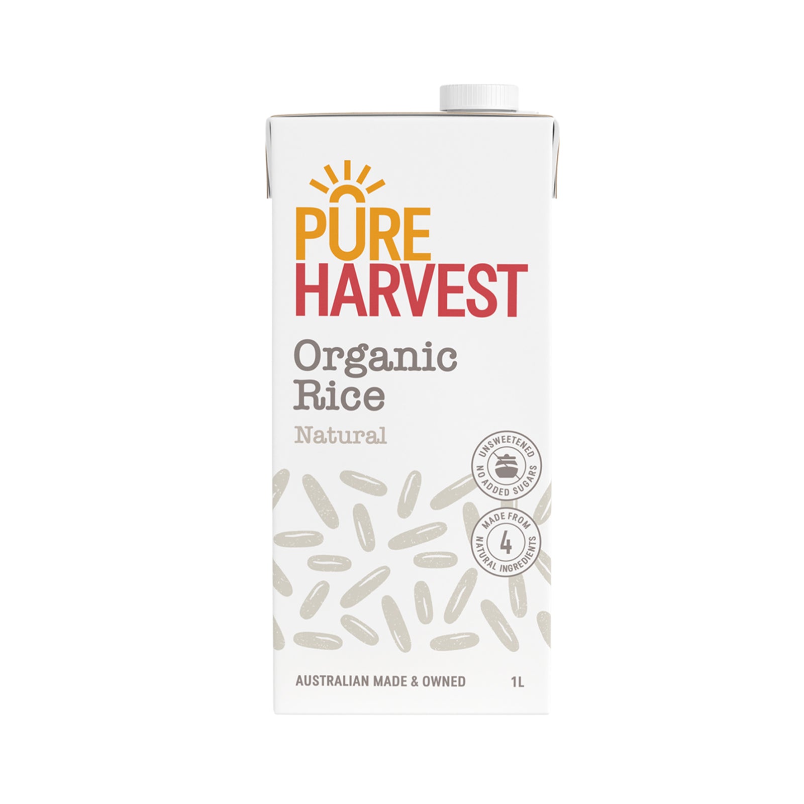 Pure Harvest Unsweetened Organic Rice Milk Original 1L