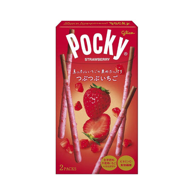 Glico Heart Shaped Strawberry Pocky Biscuit Snack 57.6g