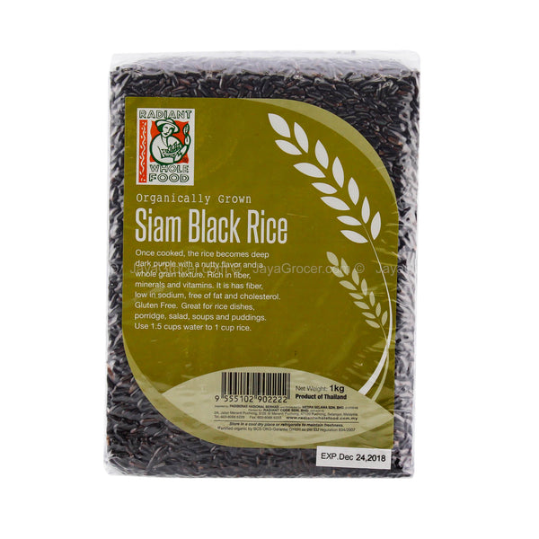 Radiant Organic Siam Black Rice 1kg (highest price)