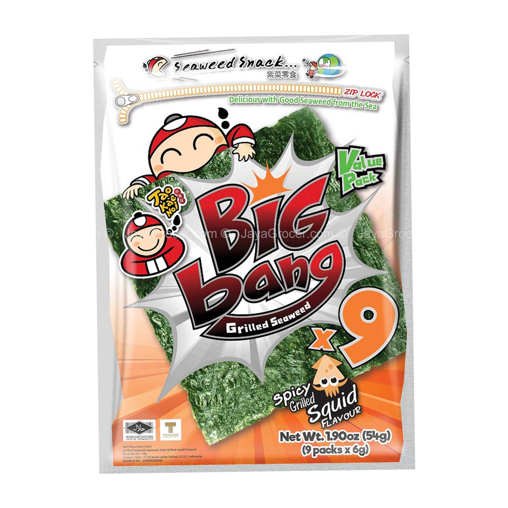 Taokaenoi Big Bang Grilled Seaweed Squid Flavour 50g