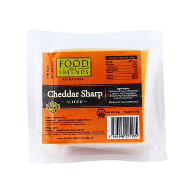 Food For Friend Cheddar Sharp Chunk 226g
