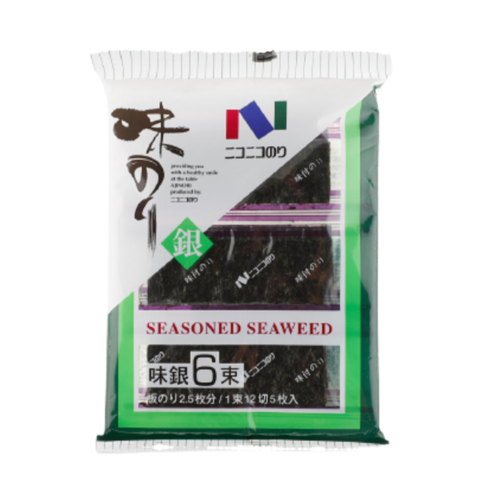 Nico-Nico Aji Gin Silver Grade Seasoned Seaweed 6.75g x 6
