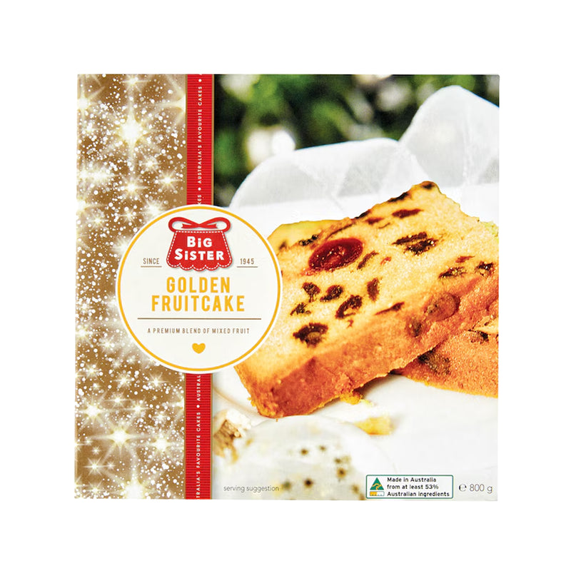 Big Sister Xmas Golden Fruit Cake 800g