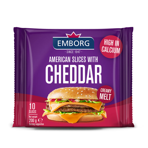 Emborg American Cheddar Slices Cheese 200g (highest price)