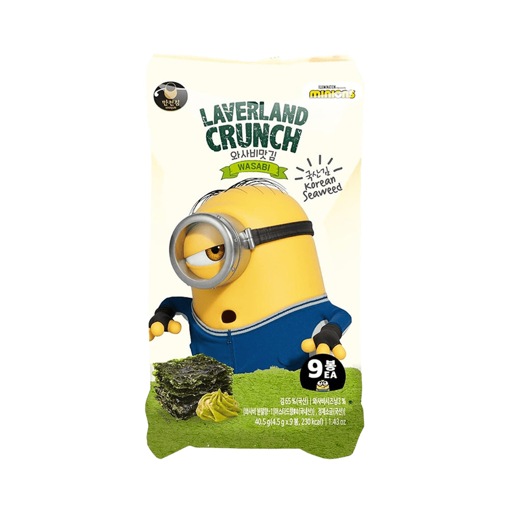 Manjun Laverland Crunch Wasabi Seaweed Snack 40.5g