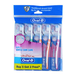 Oral-B Ultra Thin Gentle Gum Toothbrush Buy 3 Get 2 Free 1pack