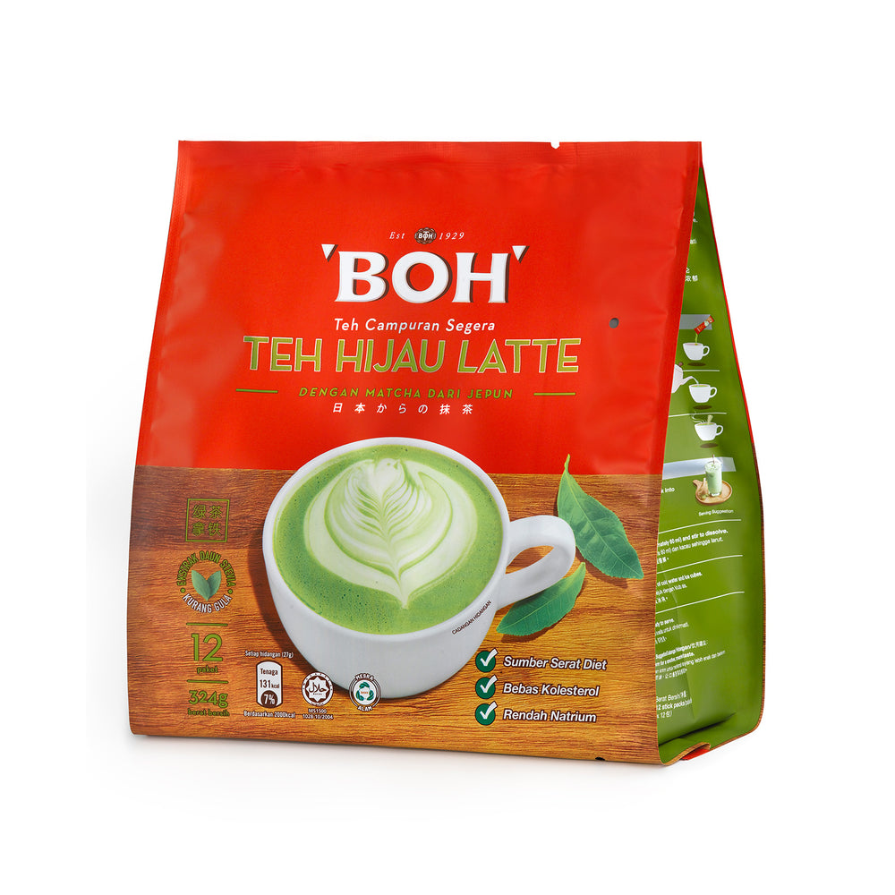 Boh Green Tea Latte 27g x 12