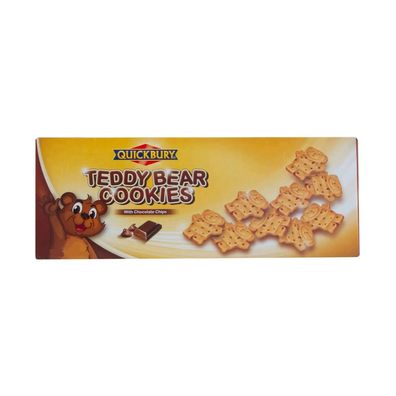 Quickbury Teddy Bear Cookies with Chocolate Chips 130g