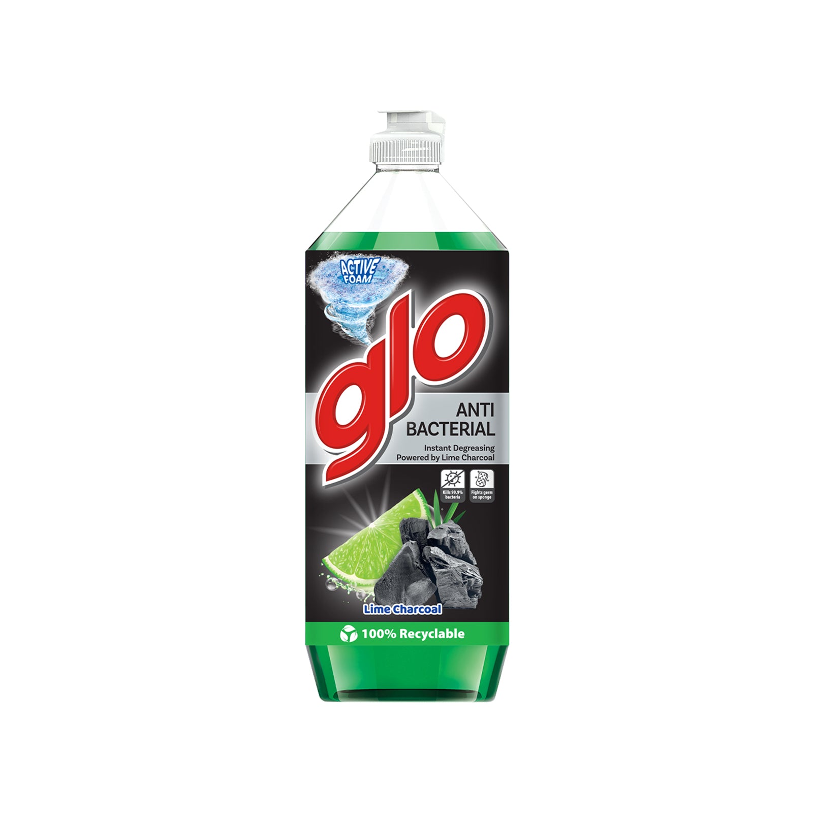 Glo Charcoal Lime Dishwashing Liquid 800ml