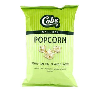Cobs Natural Popcorn Lightly Salted, Slight Sweet 120g