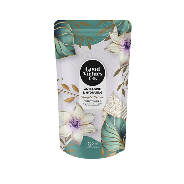 Good Virtues Co Anti Aging and Hydrating Shower Cream Refill 600ml (highest price)