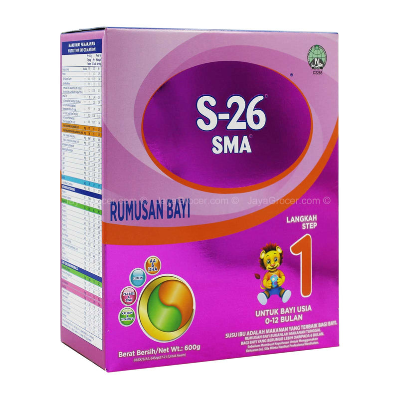 Wyeth S-26 SMA Infant Formula Step 1 Milk Powder 600g