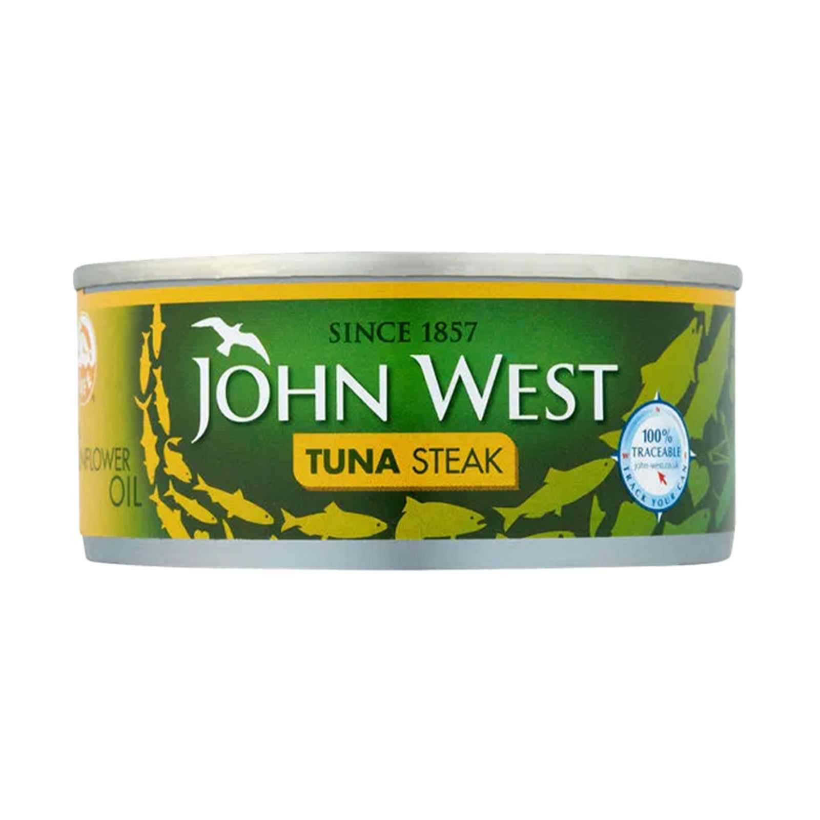 JOHN WEST TUNA STEAKS IN S/FLOW OIL160GM