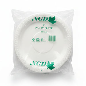 Polypropylene Party Plate 9 inch 50pcs/pack
