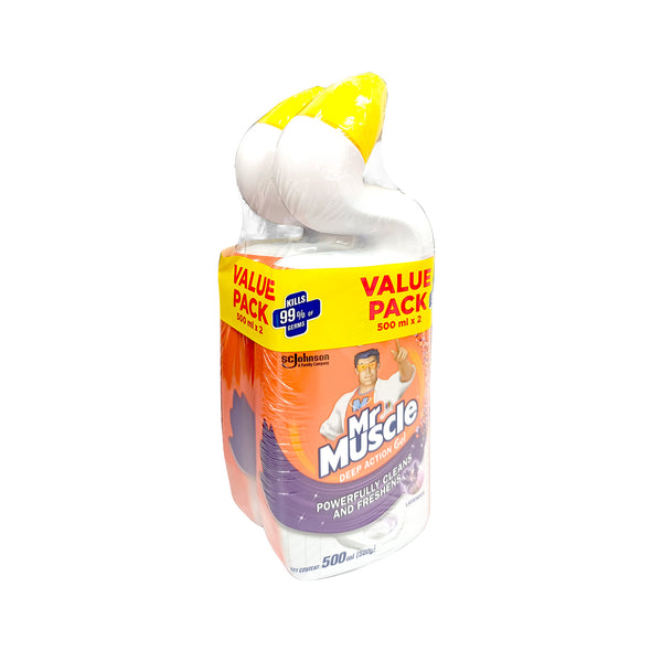 Mr Muscle Advanced Toilet Cleaner Lavender 500ml x 2