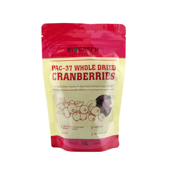 Biogreen Pac-37 Whole Dried Cranberries 170g (highest price)