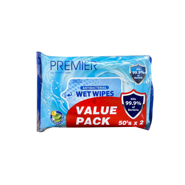 Premier Sanitizing Wipes Tissue 50pcs x 2 (highest price)