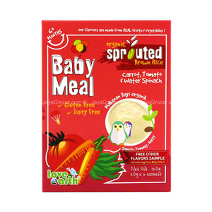 Love Earth Carrot, Tomato and Water Spinach Baby Meal 120g