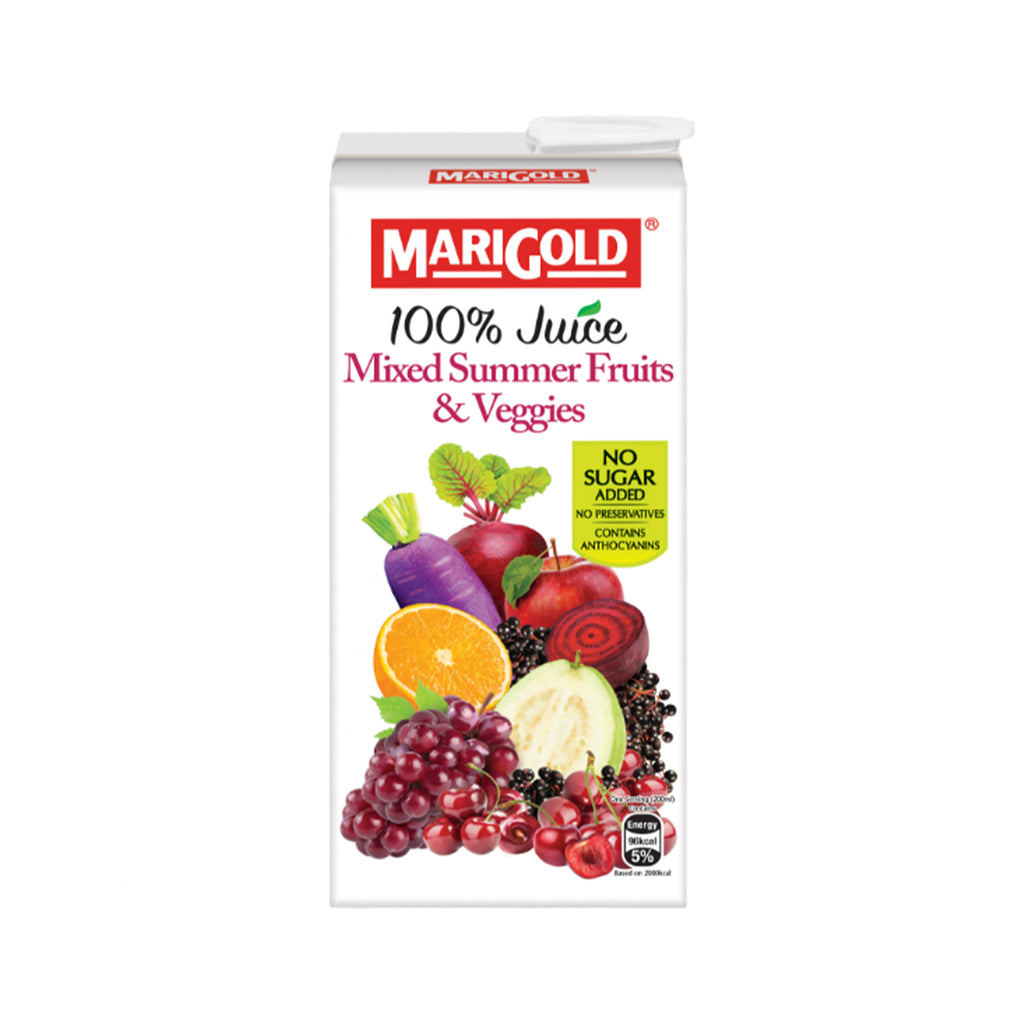 Marigold 100% Juice Veggie Mixed Summer Fruits 1L