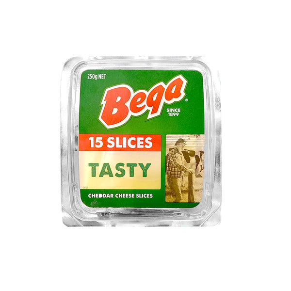 Bega Farmers Tasty Natural Cheese Slices 250g (highest price)