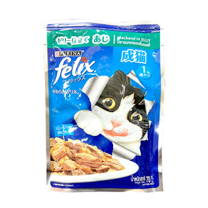 Felix Adult Mackerel Pouch Cat Food 70g